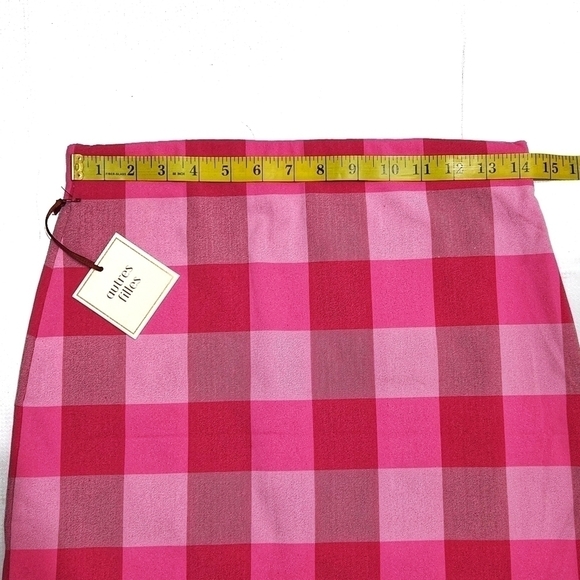 AUTRES Filles Plaid Pink Mini Skirt - Picture 3 of 7